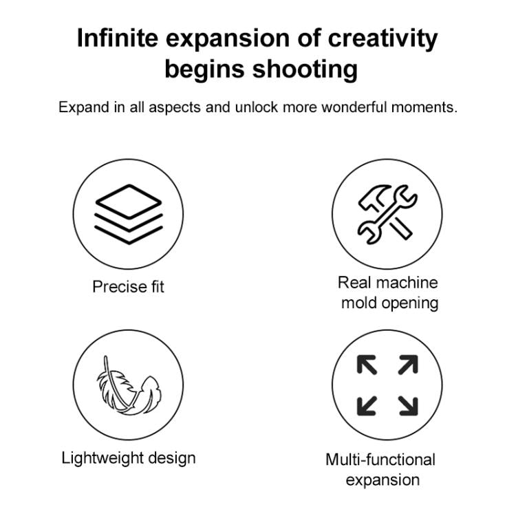 For DJI Osmo Pocket 3 Adapter Expansion Bracket, Frame with Screw, Frame with Backpack Clip, Frame with Head Strap, Frame with Chest Strap, Frame with Crab Clamp, Frame with Neck Bracket