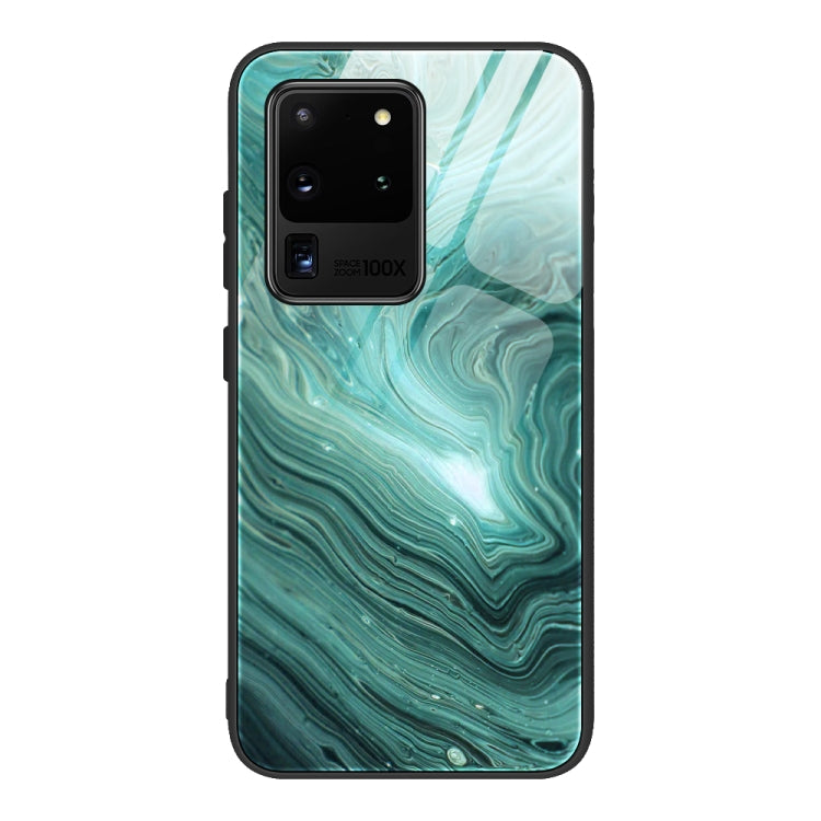 Marble Pattern Glass Protective Case, For Samsung Galaxy Note20 Ultra, For Samsung Galaxy S20 Ultra, For Samsung Galaxy Note10 Lite / A81