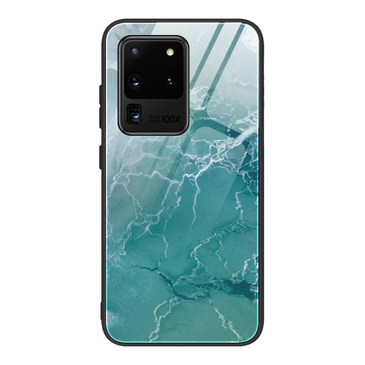 Marble Pattern Glass Protective Case, For Samsung Galaxy Note20 Ultra, For Samsung Galaxy S20 Ultra, For Samsung Galaxy Note10 Lite / A81