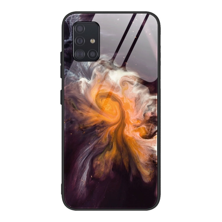 Marble Pattern Glass Protective Case, For Samsung Galaxy A51, For Samsung Galaxy A50 / A50s / A30s, For Samsung Galaxy A21s