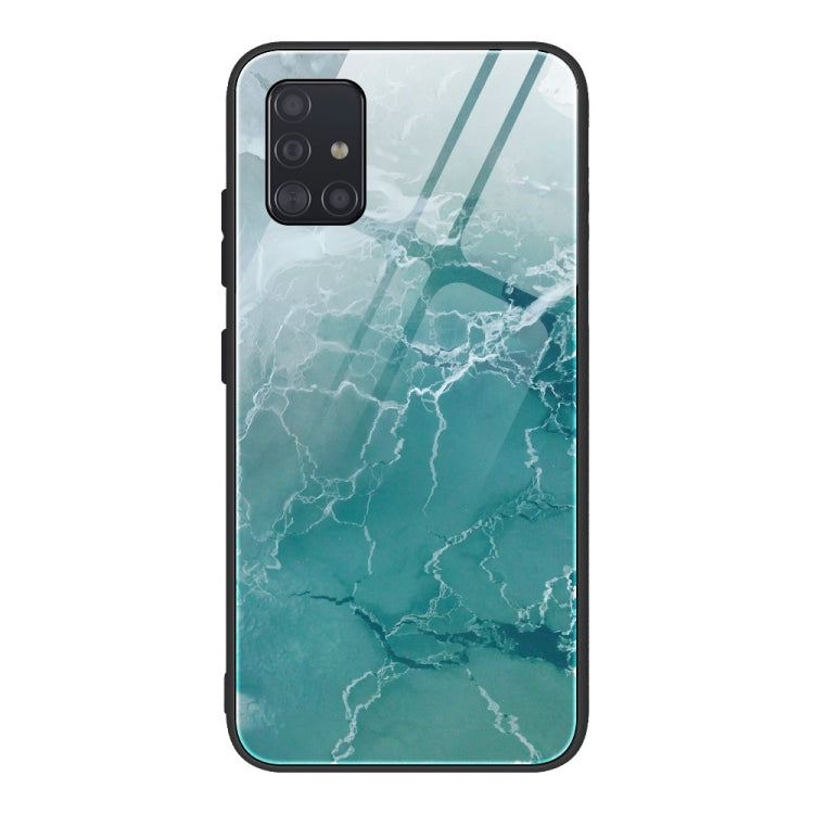 Marble Pattern Glass Protective Case, For Samsung Galaxy A51, For Samsung Galaxy A50 / A50s / A30s, For Samsung Galaxy A21s