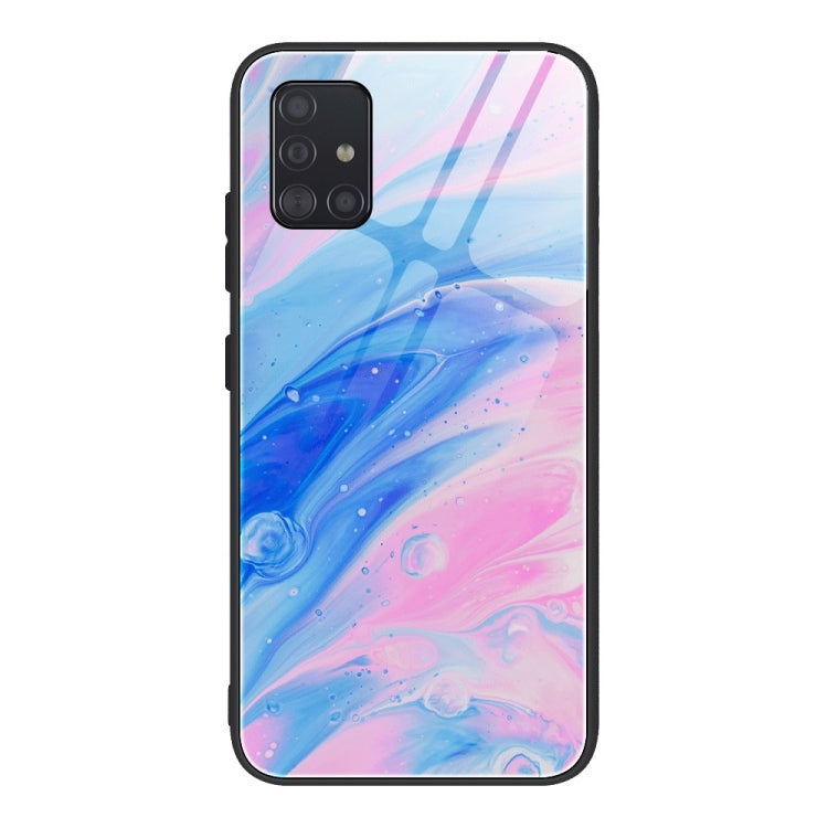 Marble Pattern Glass Protective Case, For Samsung Galaxy A51, For Samsung Galaxy A50 / A50s / A30s, For Samsung Galaxy A21s