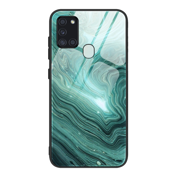 Marble Pattern Glass Protective Case, For Samsung Galaxy A51, For Samsung Galaxy A50 / A50s / A30s, For Samsung Galaxy A21s
