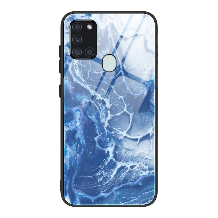 Marble Pattern Glass Protective Case, For Samsung Galaxy A51, For Samsung Galaxy A50 / A50s / A30s, For Samsung Galaxy A21s