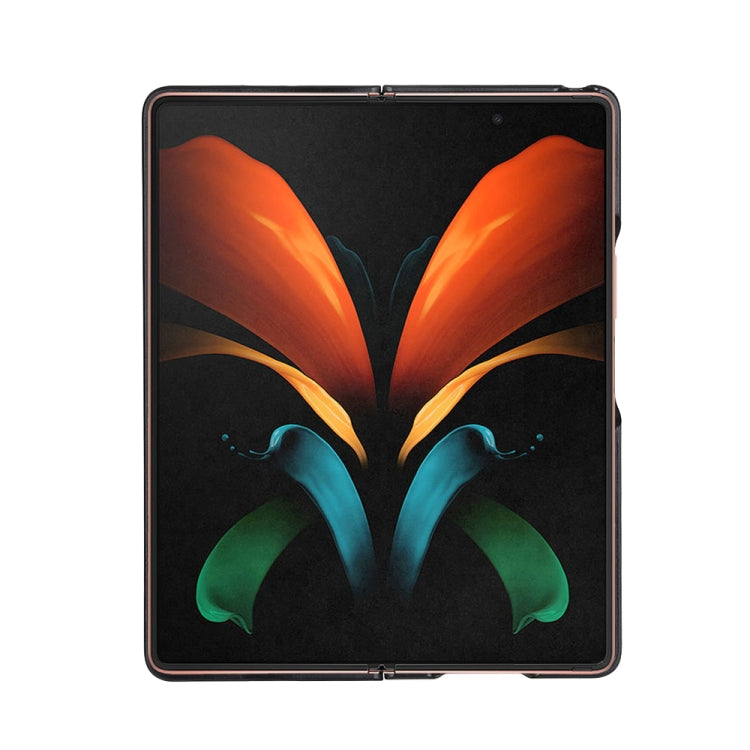 Cross Texture PU Shockproof Protective Case, For Samsung Galaxy Z Fold2 5G