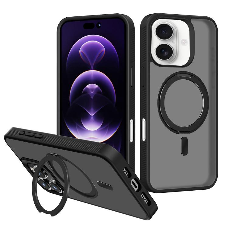 Kalebol Rotating Holder MagSafe PC Hybrid TPU Phone Case, For iPhone 17 Pro Max, For iPhone 17 Pro, For iPhone 17, For iPhone 17 Air