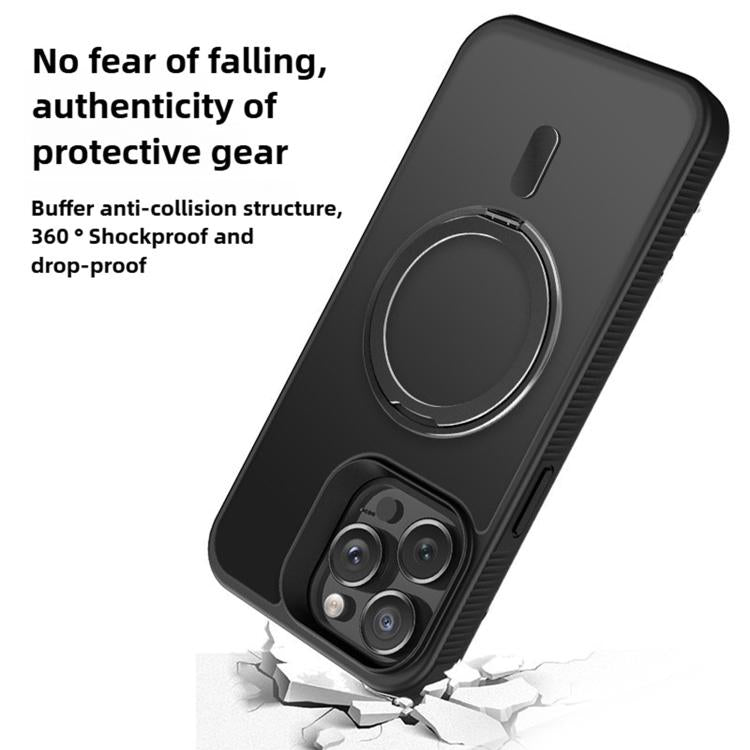 Kalebol Rotating Holder MagSafe PC Hybrid TPU Phone Case, For iPhone 17 Pro Max, For iPhone 17 Pro, For iPhone 17, For iPhone 17 Air