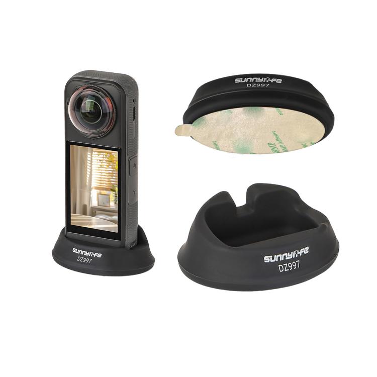 For Insta360 X5 / X4 Sunnylife Silicone Stand Base, Car Base, Tabletop Base