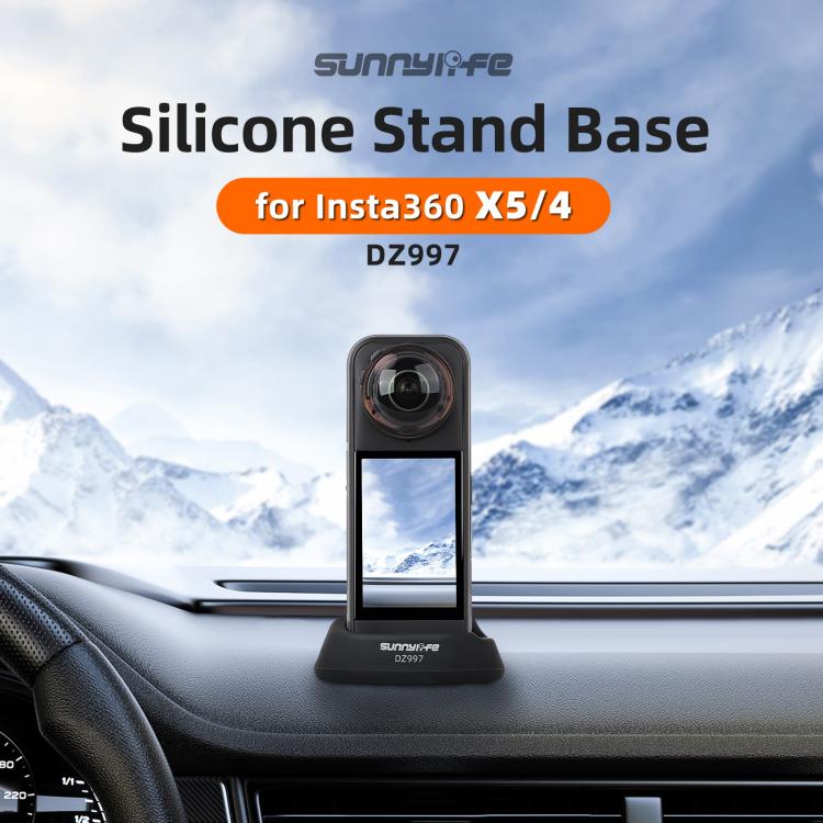 For Insta360 X5 / X4 Sunnylife Silicone Stand Base, Car Base, Tabletop Base