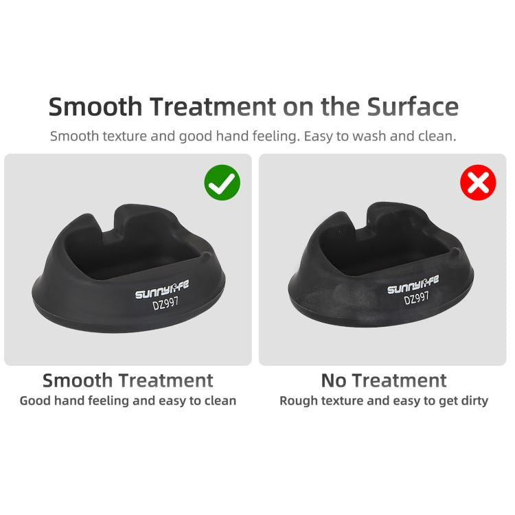 For Insta360 X5 / X4 Sunnylife Silicone Stand Base, Car Base, Tabletop Base