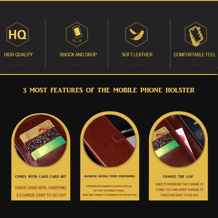 dewei Crazy Horse Texture Horizontal Flip Leather Case with Holder & Card Slots & Wallet, For iPhone XS