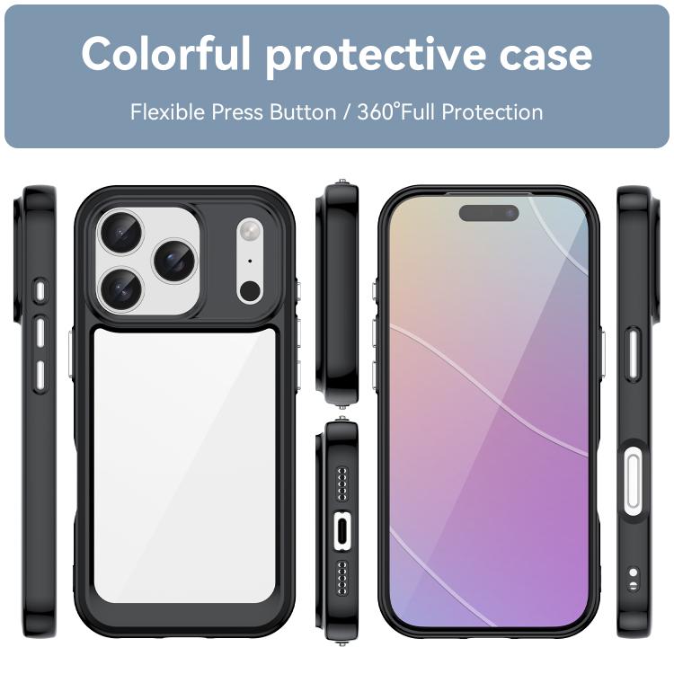Colorful Series Acrylic TPU Phone Case For iPhone 17 Pro 17 Air