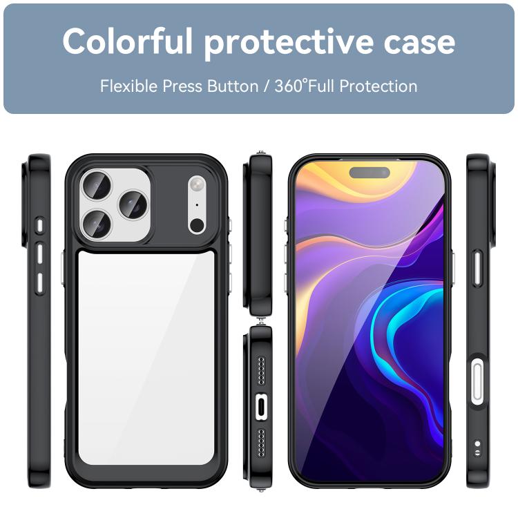 Colorful Series Acrylic + TPU Phone Case, For iPhone 17 Pro Max, For iPhone 17 Pro, For iPhone 17 Air