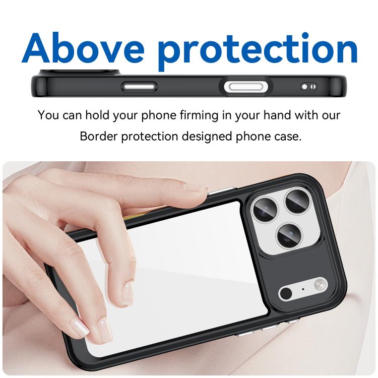 Colorful Series Acrylic + TPU Phone Case, For iPhone 17 Pro Max, For iPhone 17 Pro, For iPhone 17 Air