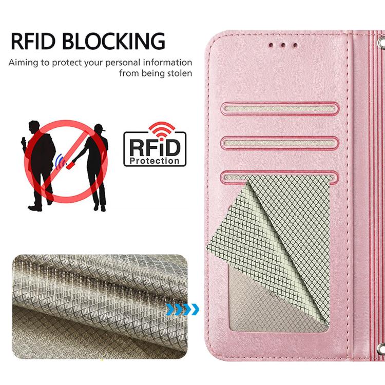 Litter Panda Embossing RFID Leather Phone Case with Lanyard, For iPhone 17 Pro Max, For iPhone 17 Pro, For iPhone 17, For iPhone 17 Air