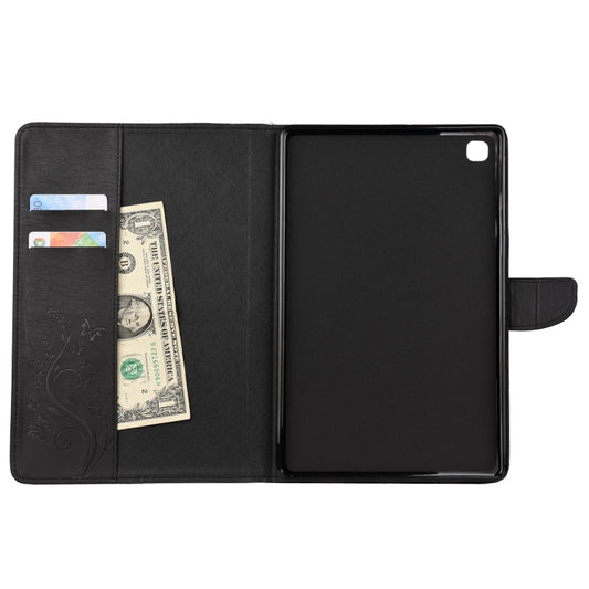 Galaxy Tab S8 case open position displaying interior card slot compartments