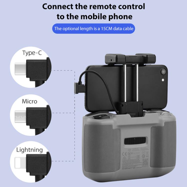 BRDRC Converting Data Cable for DJI Mini 4 Pro / Mavic 3 / Air 2 / Air 2S, 15cm Type-C to Type-C, 15cm Type-C to Android, 15cm Type-C to 8 Pin, 30cm Type-C to Type-C, 30cm Type-C to Android, 30cm Type-C to 8 Pin, 30cm Type-C to Type-C + Holder���������...