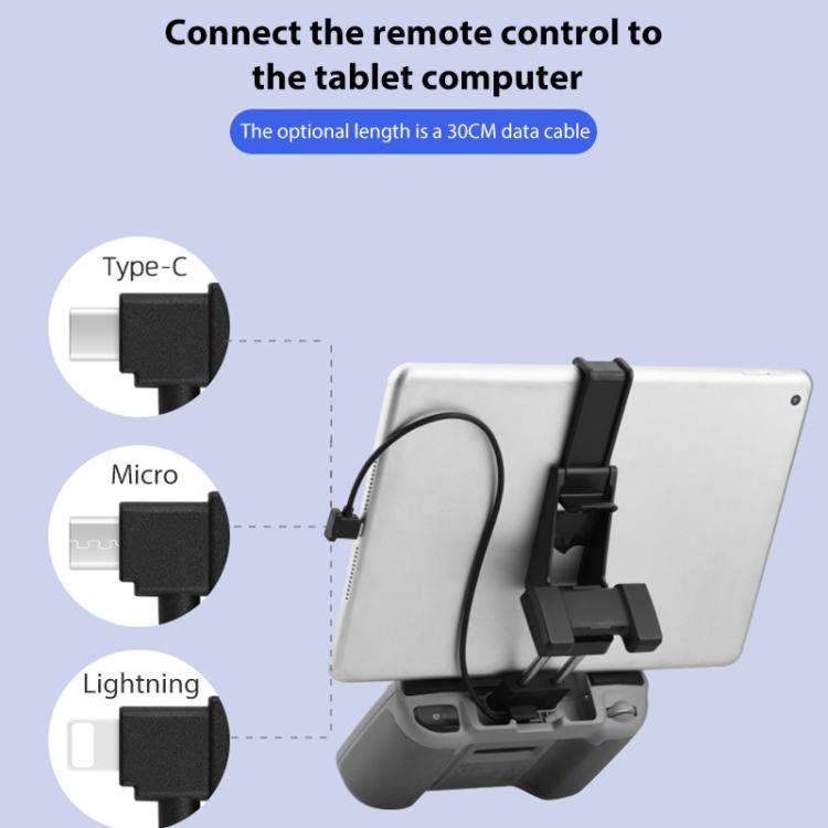BRDRC Converting Data Cable for DJI Mini 4 Pro / Mavic 3 / Air 2 / Air 2S, 15cm Type-C to Type-C, 15cm Type-C to Android, 15cm Type-C to 8 Pin, 30cm Type-C to Type-C, 30cm Type-C to Android, 30cm Type-C to 8 Pin, 30cm Type-C to Type-C + Holder���������...