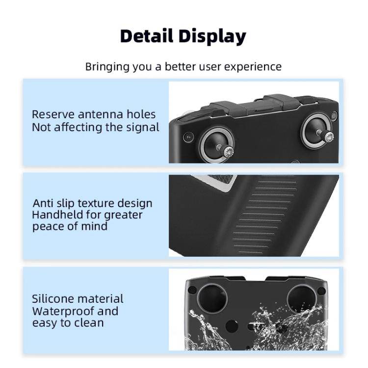 BRDRC Remote Control Shockproof Anti-scratch Silicone Case, For DJI RC-N2 / RC-N1