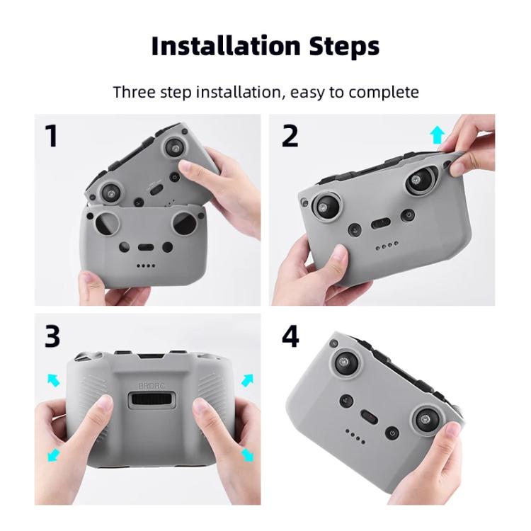 BRDRC Remote Control Shockproof Anti-scratch Silicone Case, For DJI RC-N2 / RC-N1