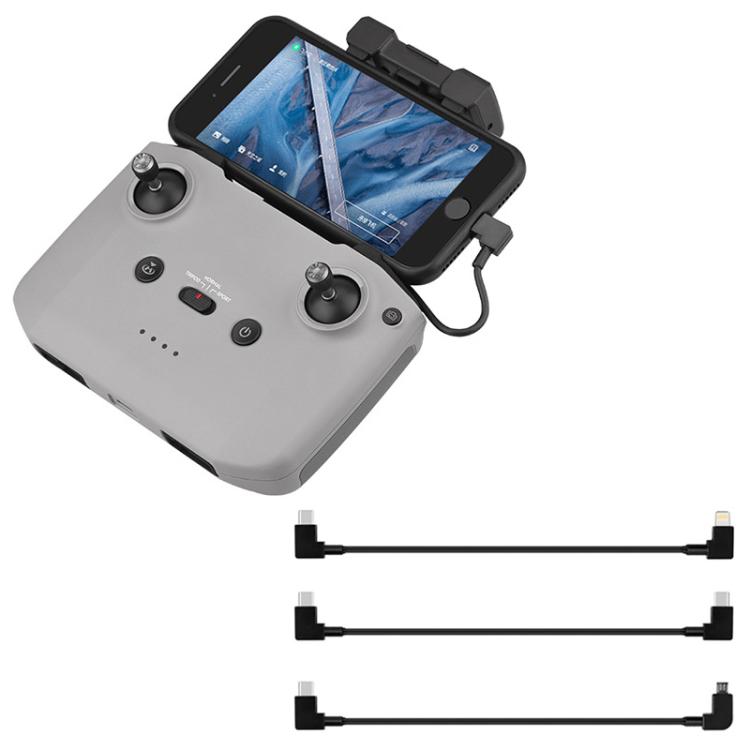 BRDRC Data Cable for DJI Mavic Air 2 / Air 2S / Mini 2, 30cm Type-C to Type-C, 30cm Type-C to Android, 30cm Type-C to 8 Pin