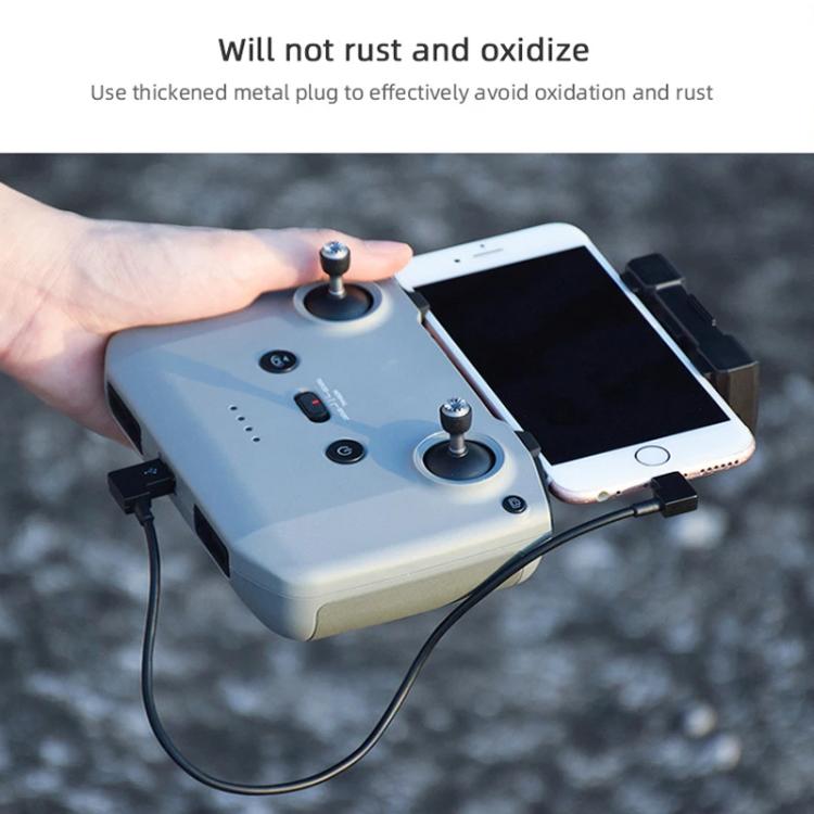 BRDRC Data Cable for DJI Mavic Air 2 / Air 2S / Mini 2, 30cm Type-C to Type-C, 30cm Type-C to Android, 30cm Type-C to 8 Pin