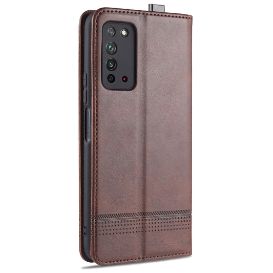 AZNS wallet case Samsung Galaxy S20 magnetic calf leather with card storage slots