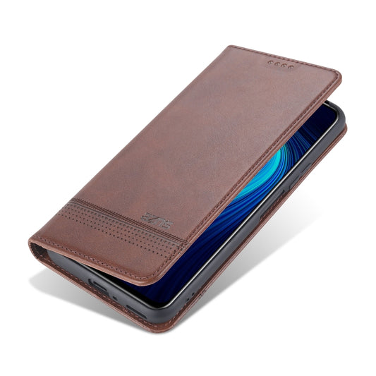 Huawei Honor X10 magnetic flip case calf texture leather card holder built-in stand