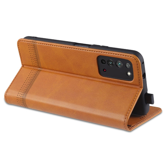 AZNS horizontal flip design OPPO A31 A8 magnetic closure calf texture leather case