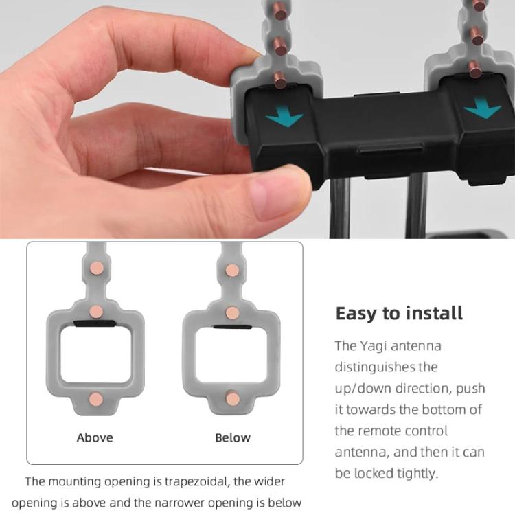 BRDRC Remote Controller Copper Yagi-Uda Antenna Signal Enhancer, For DJI Mavic 3 / Air 2 / Air 2S / Mini 2