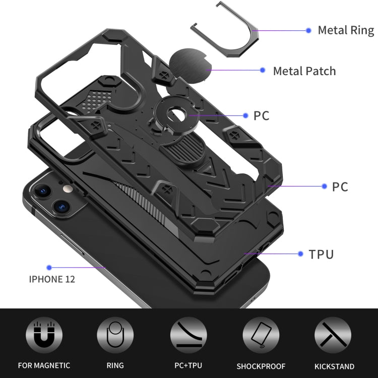 Iron Knight Series 2 in 1 PC + TPU Phone Case with Ring Holder
