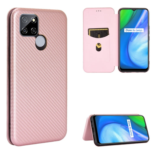 Carbon fiber magnetic flip case for Xiaomi Poco X3 NFC with card slot