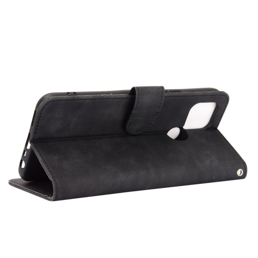 Magnetic flip case for Samsung Galaxy A42 5G showing skin-feel PU leather texture and durability