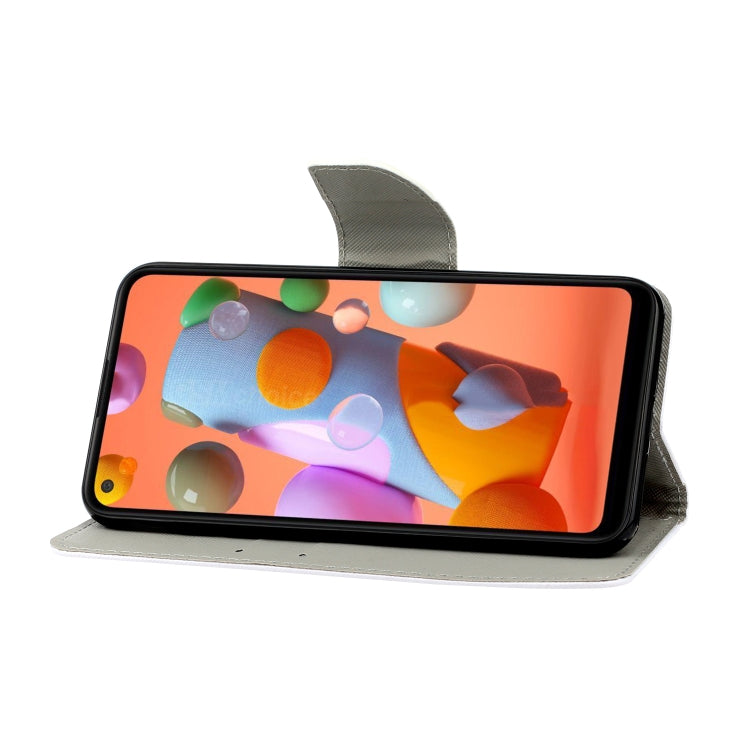 Coloured Drawing Pattern Horizontal Flip PU Leather Case with Holder & Card Slots & Wallet & Lanyard, For Samsung Galaxy A10s