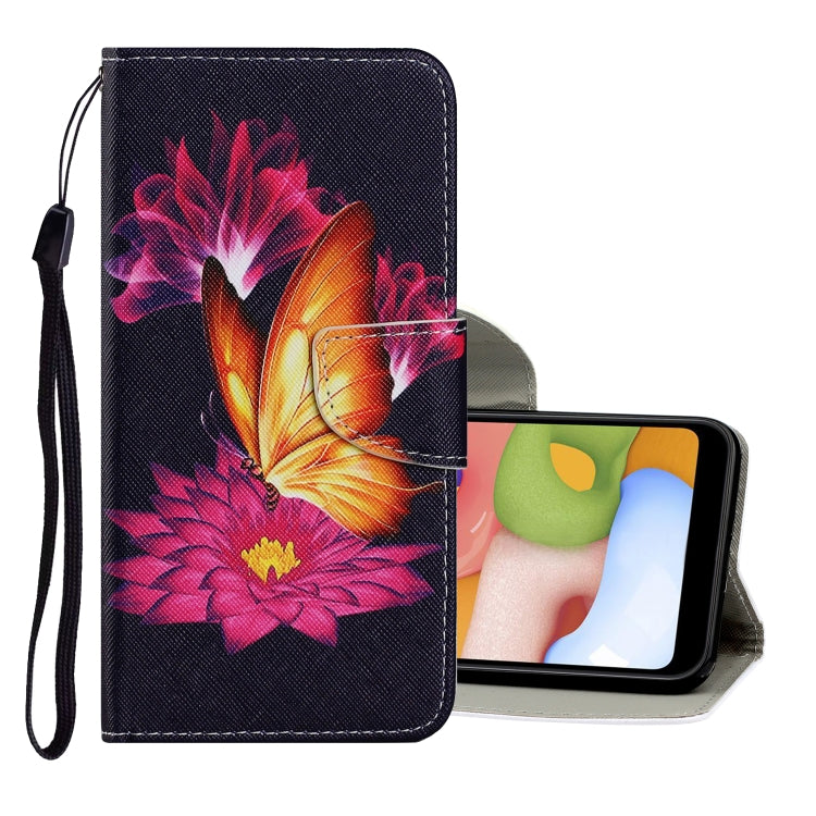 Coloured Drawing Pattern Horizontal Flip PU Leather Case with Holder & Card Slots & Wallet & Lanyard, For Samsung Galaxy A10s