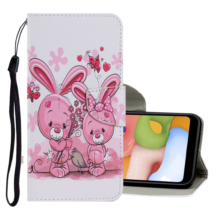Coloured Drawing Pattern Horizontal Flip PU Leather Case with Holder & Card Slots & Wallet & Lanyard, For Samsung Galaxy A20 / A30