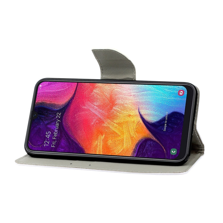 Coloured Drawing Pattern Horizontal Flip PU Leather Case with Holder & Card Slots & Wallet & Lanyard, For Samsung Galaxy A40
