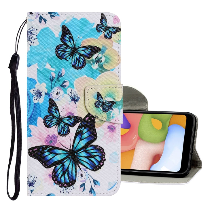 Coloured Drawing Pattern Horizontal Flip PU Leather Case with Holder & Card Slots & Wallet & Lanyard, For Samsung Galaxy A40