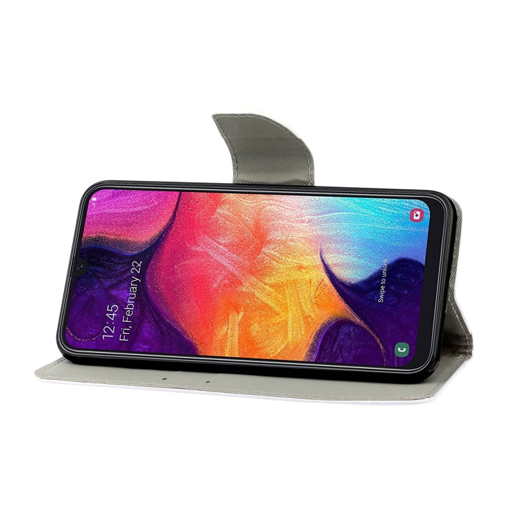 Coloured Drawing Pattern Horizontal Flip PU Leather Case with Holder & Card Slots & Wallet & Lanyard, For Samsung Galaxy A41
