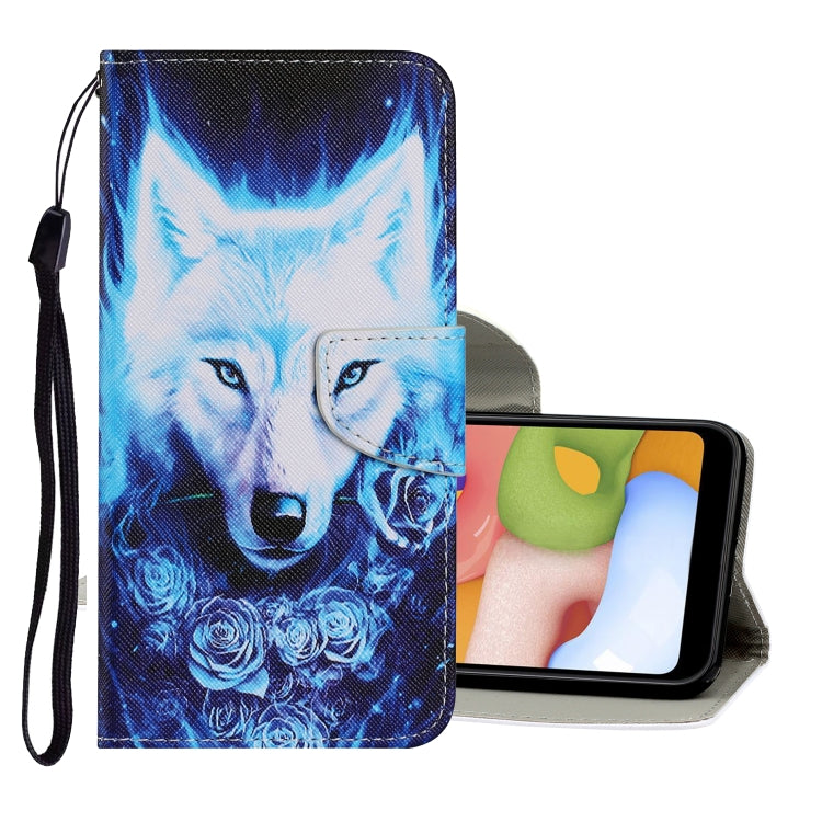 Coloured Drawing Pattern Horizontal Flip PU Leather Case with Holder & Card Slots & Wallet & Lanyard, For Samsung Galaxy A51
