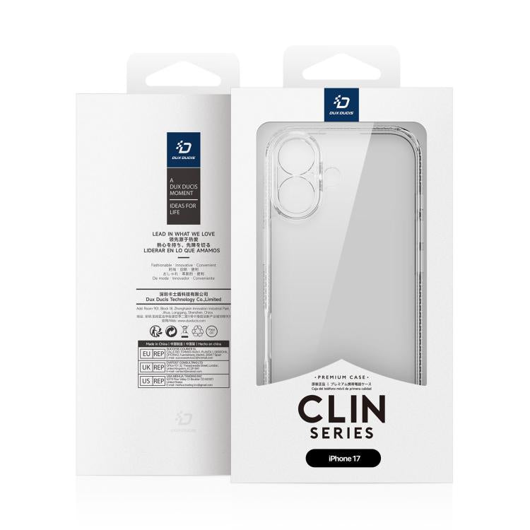 DUX DUCIS Clin Series PC + TPU Phone Case, For iPhone 17 Pro Max, For iPhone 17 Pro, For iPhone 17, For iPhone 17 Air