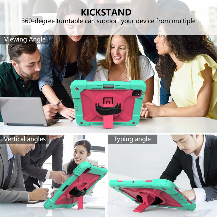 Shockproof PC + Silicone Combination Case with Holder & Hand Strap & Shoulder Strap