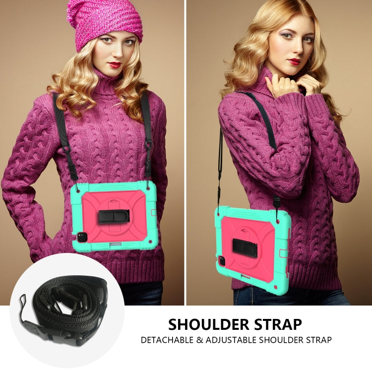 Shockproof PC + Silicone Combination Case with Holder & Hand Strap & Shoulder Strap