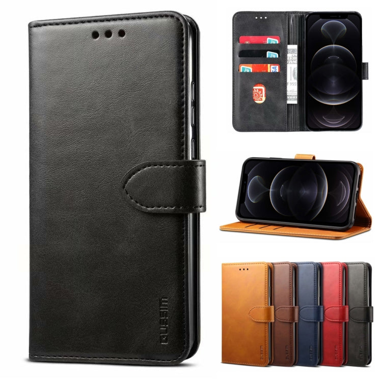 GUSSIM Business Style Horizontal Flip Leather Case with Holder & Card Slots & Wallet, For iPhone 12 mini, For iPhone 12 / 12 Pro, For iPhone 12 Pro Max, For Samsung Galaxy A21s