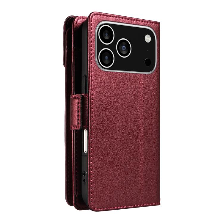 Multi Card Wallet Leather Phone Case with Strap, For iPhone 17 Pro Max, For iPhone 17 Pro, For iPhone 17, For iPhone 17 Air