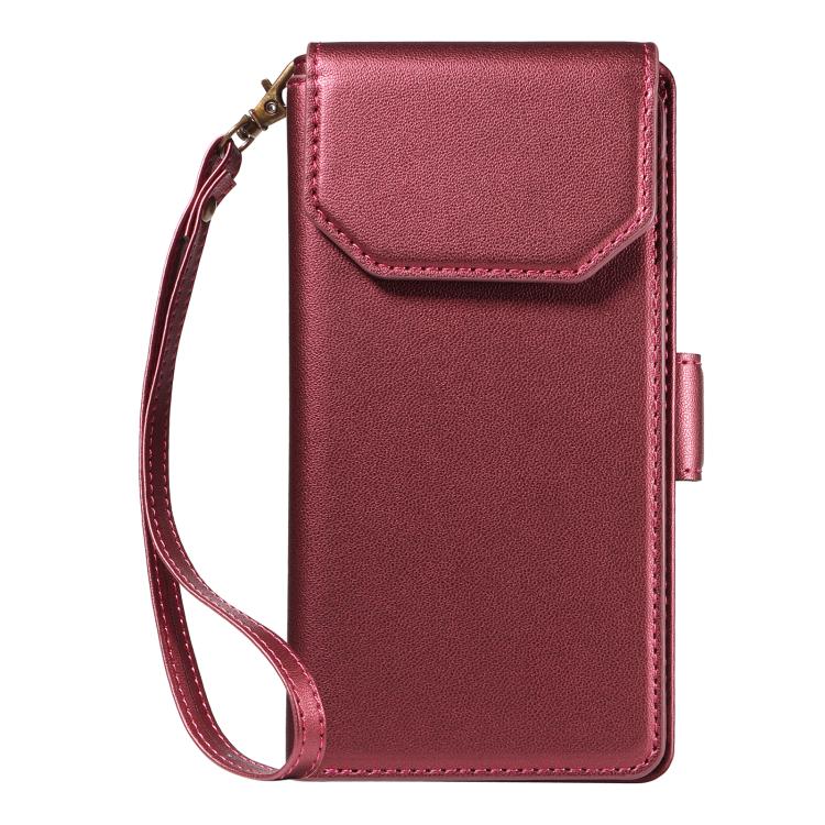 Multi Card Wallet Leather Phone Case with Strap, For iPhone 17 Pro Max, For iPhone 17 Pro, For iPhone 17, For iPhone 17 Air