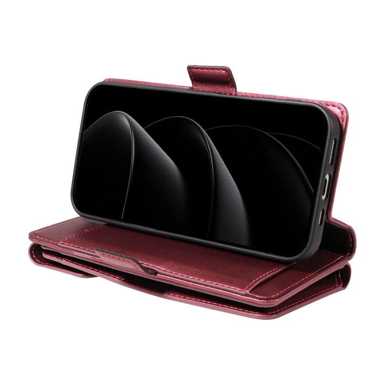 Multi Card Wallet Leather Phone Case with Strap, For iPhone 17 Pro Max, For iPhone 17 Pro, For iPhone 17, For iPhone 17 Air