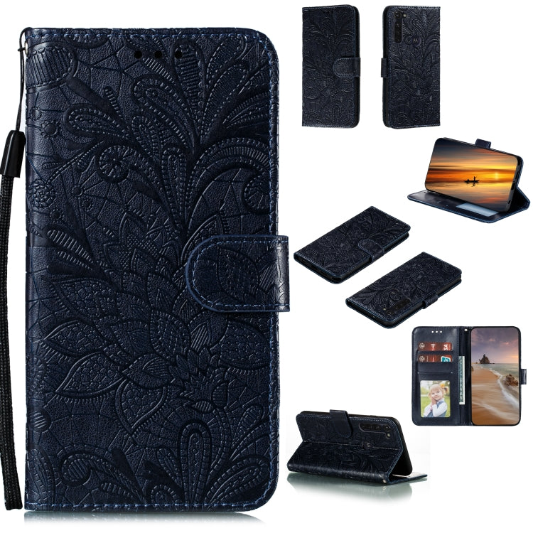 Lace Flower Horizontal Flip Leather Case with Holder & Card Slots & Wallet & Photo Frame, For Samsung Galaxy M31s, For Xiaomi Mi Note 10 Lite, For Motorola Moto G Stylus