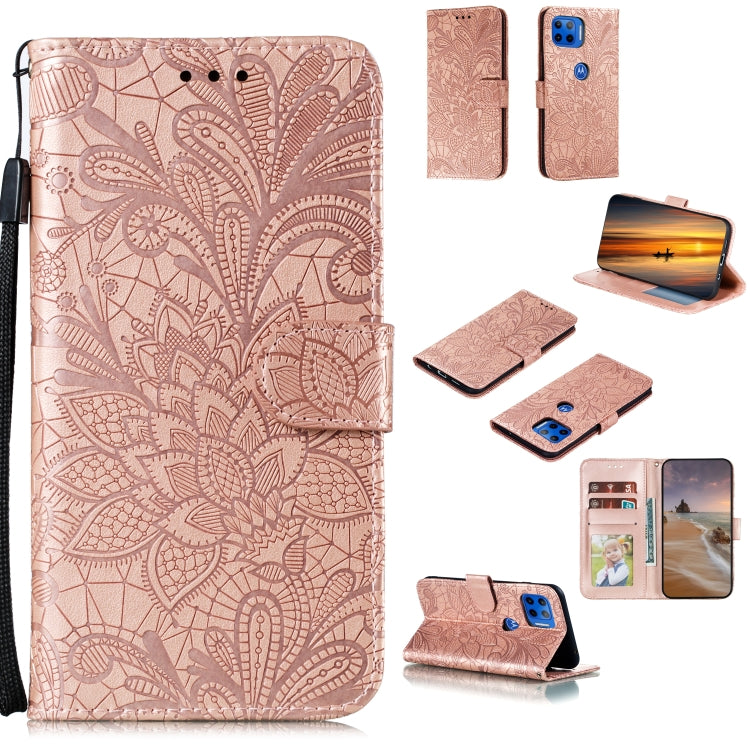 Lace Flower Horizontal Flip Leather Case with Holder & Card Slots & Wallet & Photo Frame, For Motorola Moto G5 Plus 5G, For Motorola Moto G Power, For Huawei Enjoy 20, For Huawei Honor 9X Lite