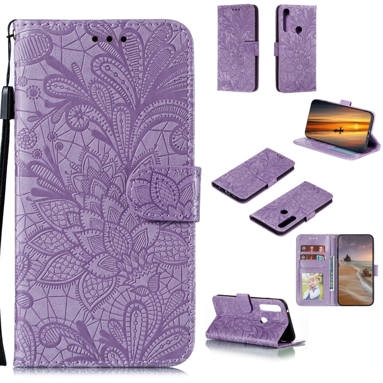 Lace Flower Horizontal Flip Leather Case with Holder & Card Slots & Wallet & Photo Frame, For Motorola Moto G5 Plus 5G, For Motorola Moto G Power, For Huawei Enjoy 20, For Huawei Honor 9X Lite